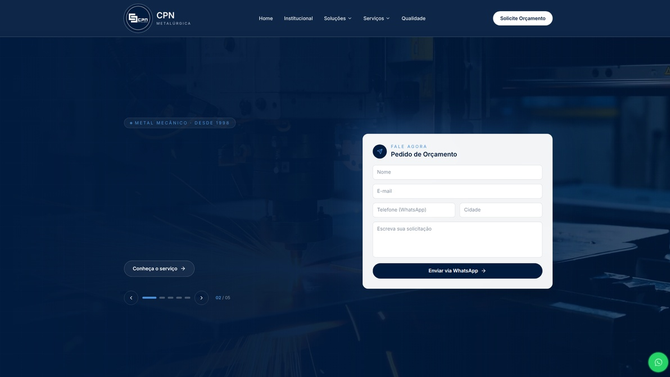 Projeto de website CPN