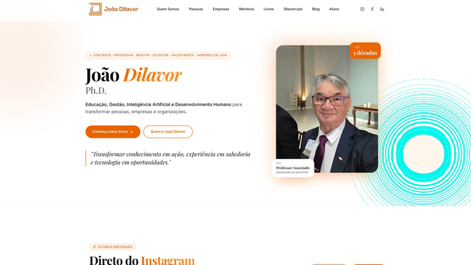 Projeto de website João Dilavor