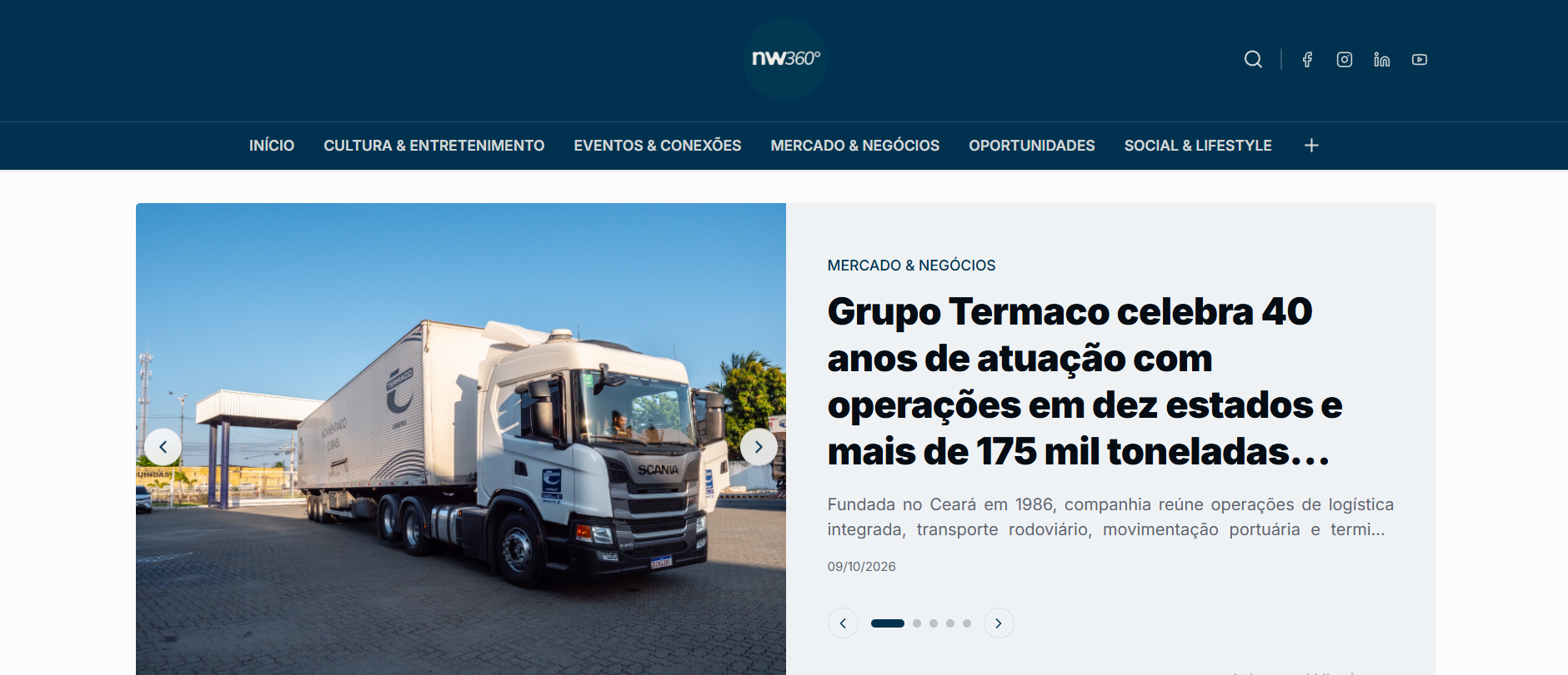 Projeto de website Network 360