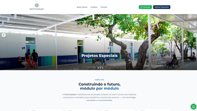Projeto de website Tech Modular